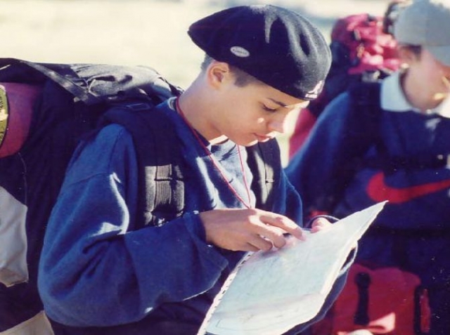  Orientation with map and compass. 